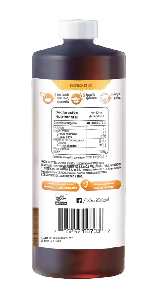DGARI CARAMELO LIQUIDO 500 ML