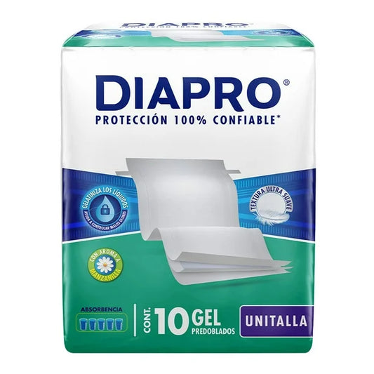 DIAPRO GEL PAÑAL ADULTO 10pzs