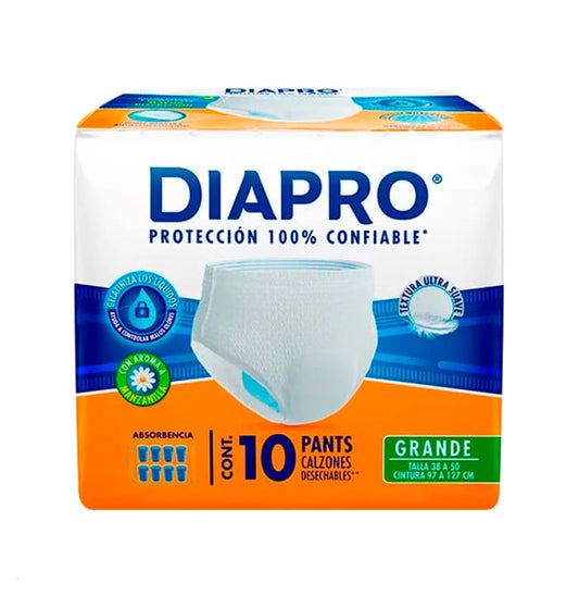 DIAPRO PANTS PAÑAL GRANDE 10pzs