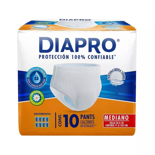DIAPRO PANTS PAÑAL MEDIANO 10pzs