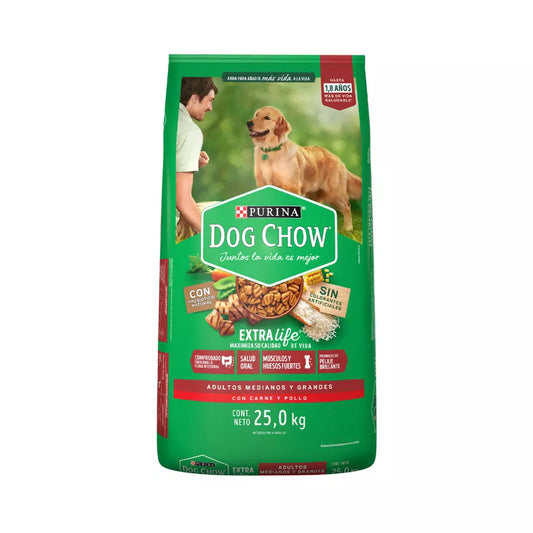 DOG CHOW ADULTO RAZA MEDIANA C/25 K