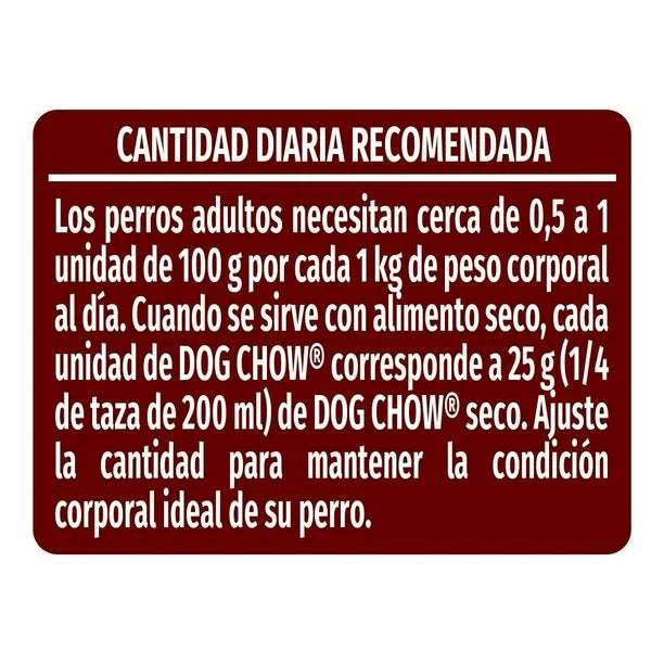 DOG CHOW SOBRE ADULTO CARNE  12/100 G