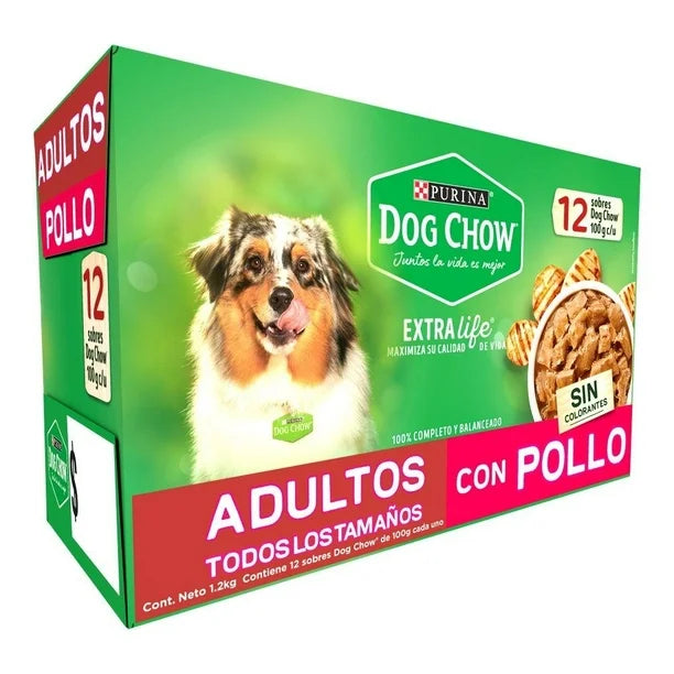 DOG CHOW SOBRE ADULTO POLLO  12/100 G
