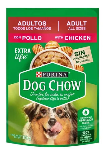 DOG CHOW SOBRE ADULTO POLLO  12/100 G