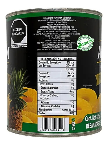 DON AGUSTIN PINA EN ALMIBAR REBANADAS 12/800 G