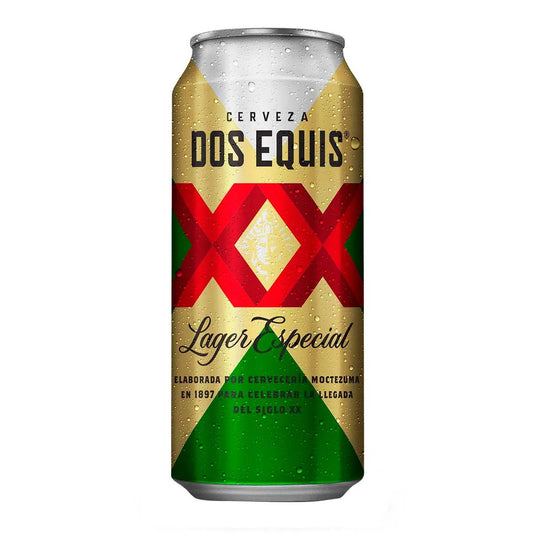DOS EQUIS LAGER CERVEZA LATON 24pzs 473 ML