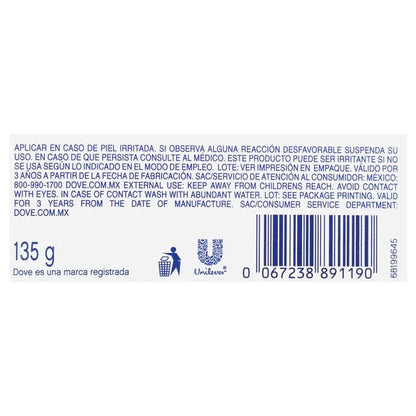 JABON BLANCO DOVE 14/135 G