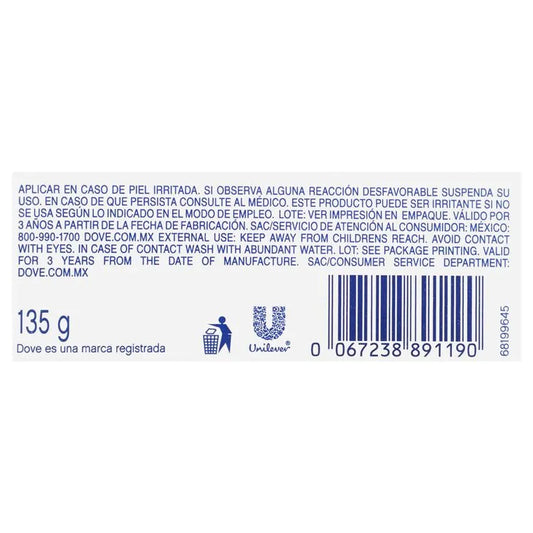 JABON BLANCO DOVE 14/135 G