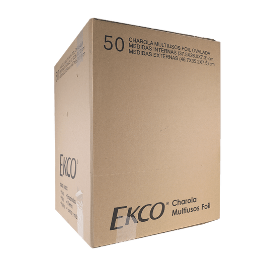 EKCO CHAROLA ALUMINIO OVALADA C/50