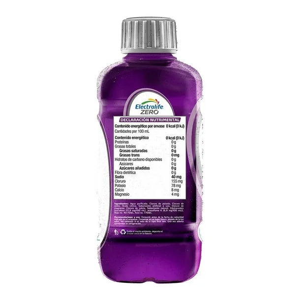 ELECTROLIFE ZERO BEB HIDR ELECT UVA 12/625 ML