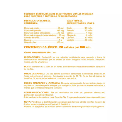 SUERO REHIDRATANTE ELECTROLIT LIMA-LIMON 12/625 ML