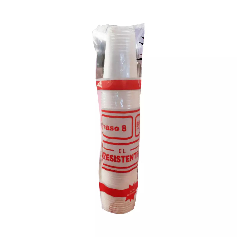 EL RESISTENTE VASO PLASTICO #8 20/50 4345