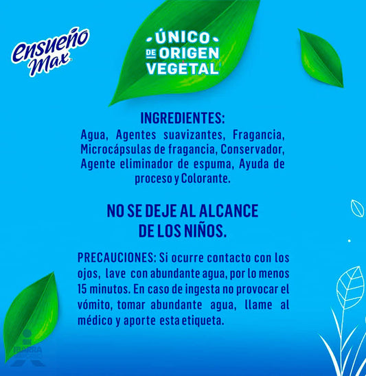 ENSUEÑO SUAVIZANTE MAX FRESCURA AZUL 850 ML