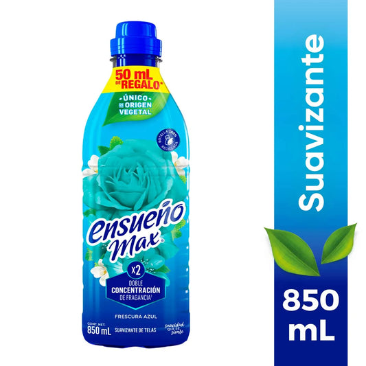ENSUEÑO SUAVIZANTE MAX FRESCURA AZUL 850 ML