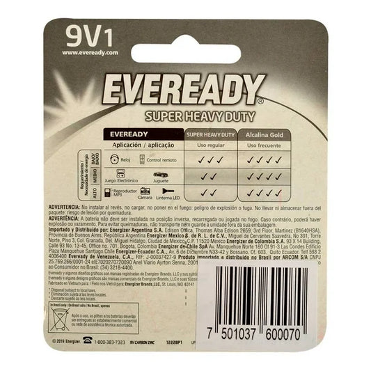 EVEREADY PILA 9V 24/1