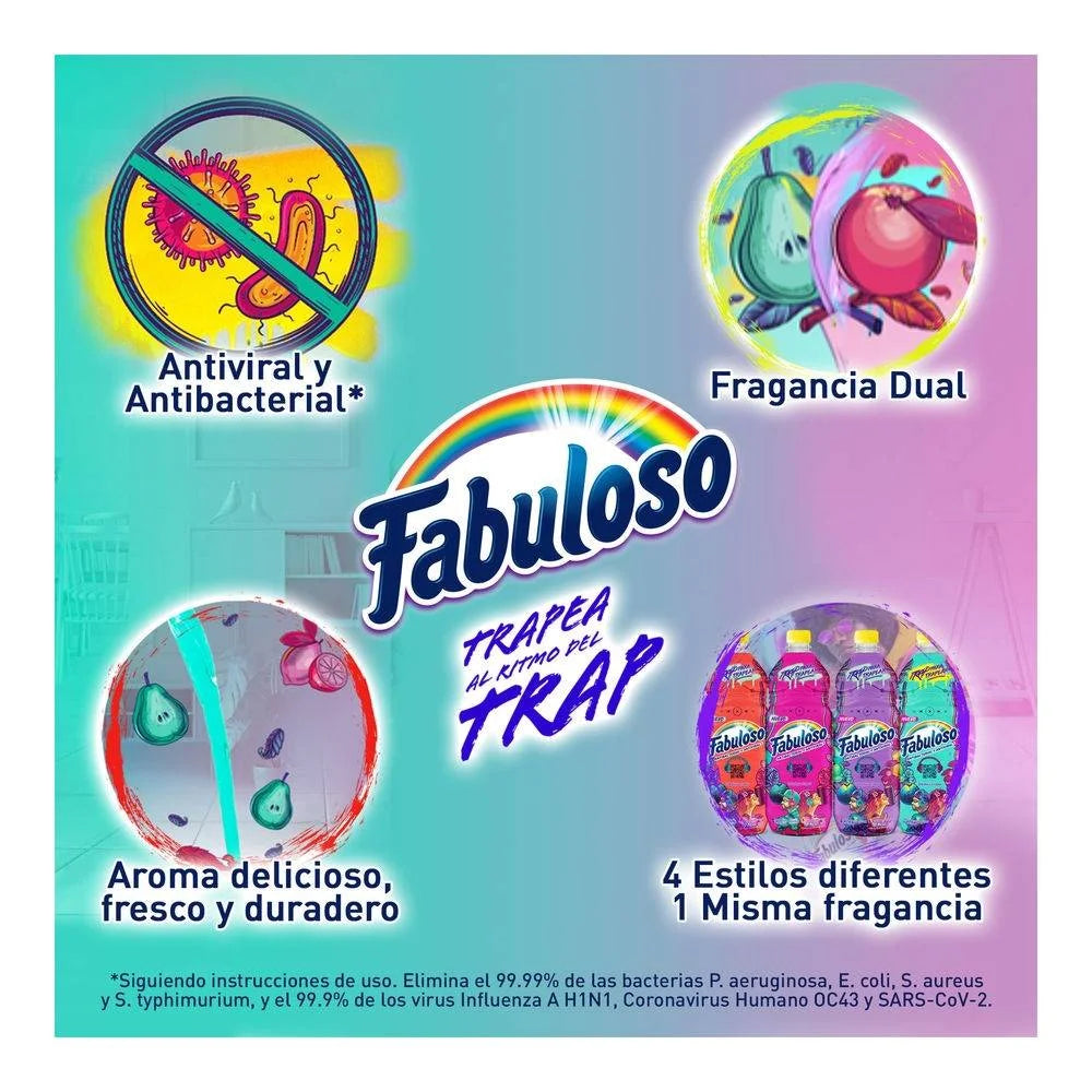 FABULOSO LIMPIADOR MUSIC TRAP 828 ML