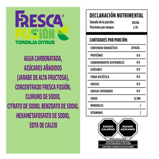 FRESCA REFRESCO LATA FUSION 12/235 ML