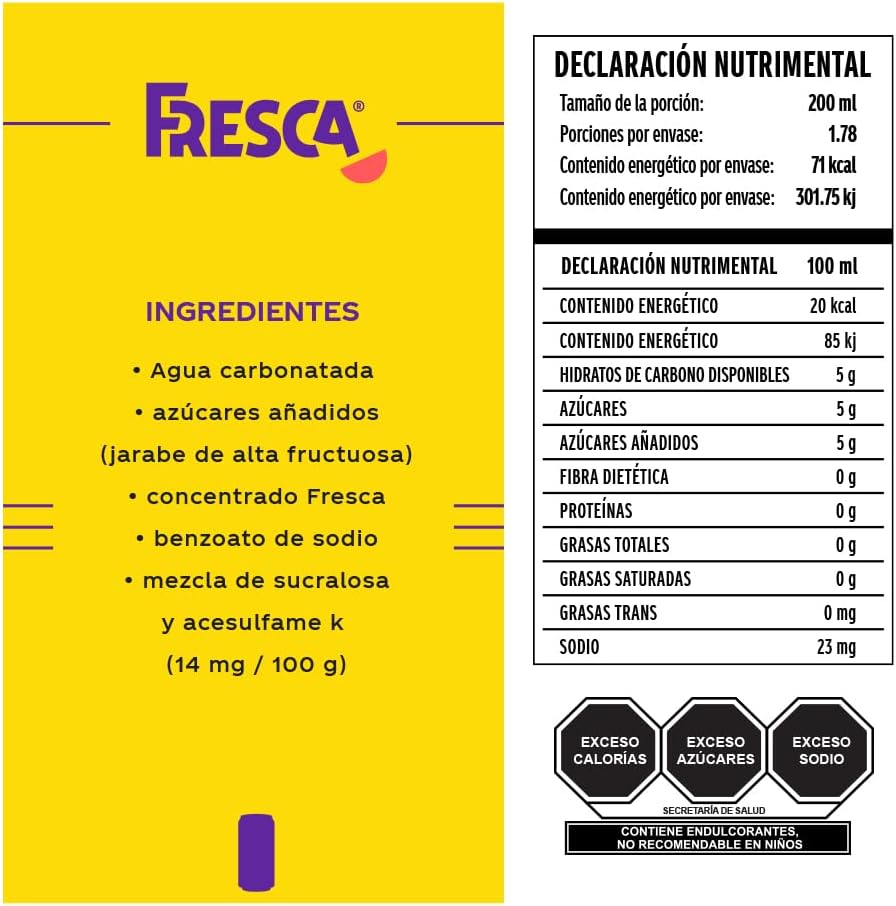 FRESCA REFRESCO LATA TORANJA 12/355 ML