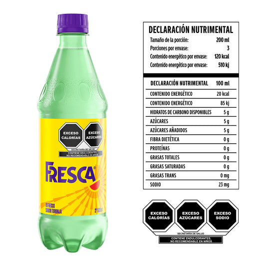 FRESCA REFRESCO PET TORONJA 12/600 ML