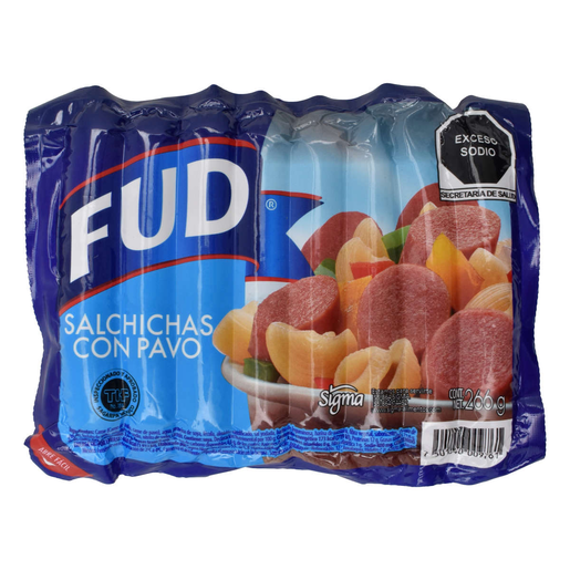 FUD SALCHICHA PAVO C/266 G