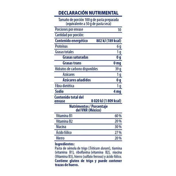 FUSILLI SOPA TORNILLO 12/500 G