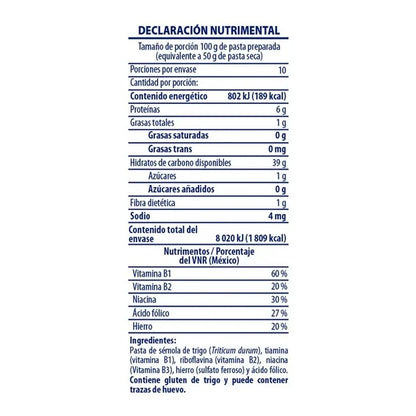 FUSILLI SOPA TORNILLO 12/500 G