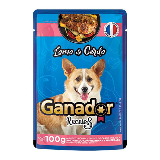 GANADOR RECETAS SOBRE LOMO DE CERDO 22/100 G