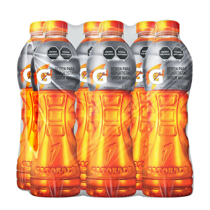 GATORADE BEBIDA HIDRATANTE NARANJA 6/600 ML