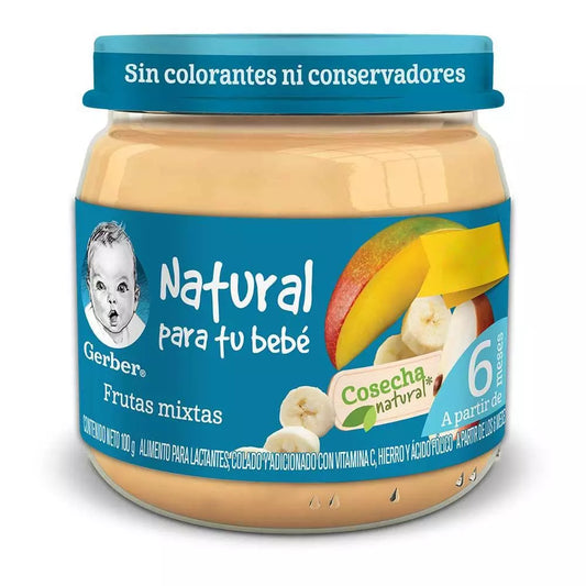 GERBER PAPILLA FRUTAS MIXTAS 2A ET 24/100 G