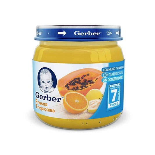 GERBER PAPILLA FRUTAS TROP 2A ET 24/100 G