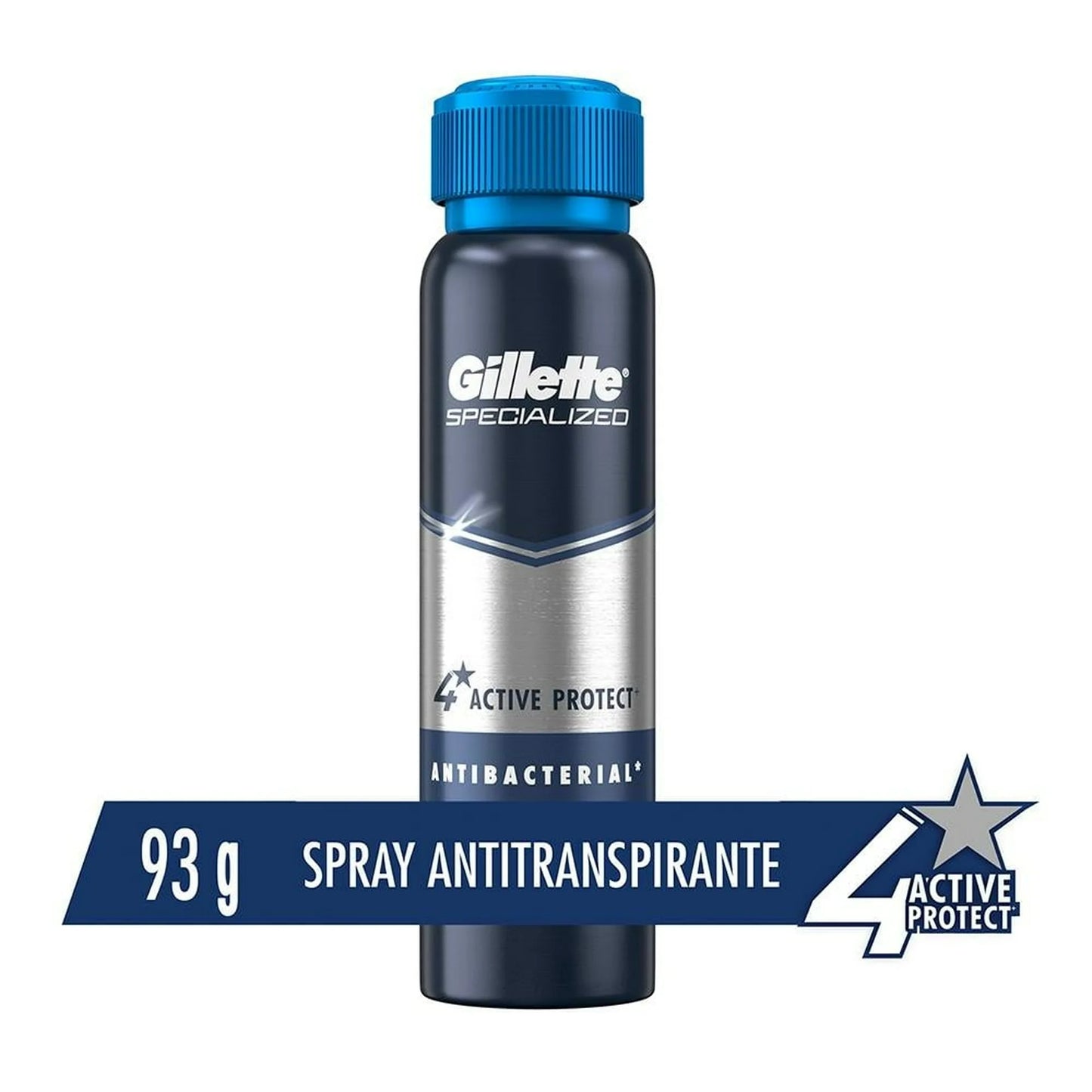 GILLETTE DESODORANTE AERO ANTITRANSPIRANTE ANTIBACTERIAL 93 G