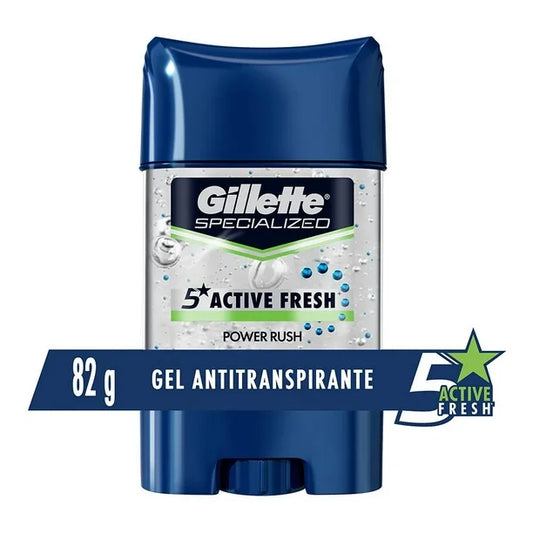 GILLETTE DESODORANTE GEL ANTITRANSPIRANTE POWER RUSH 82 G