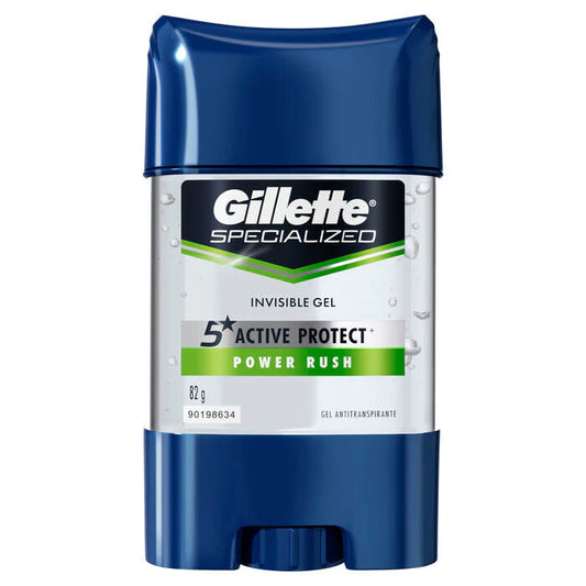 GILLETTE DESODORANTE GEL ANTITRANSPIRANTE POWER RUSH 82 G