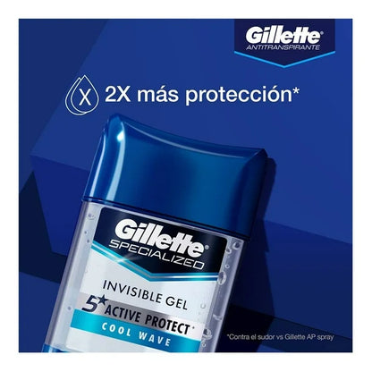 GILLETTE DESODORANTE GEL ANTITRANSPIRANTE COOL WAVE CAPSULAS 82 G
