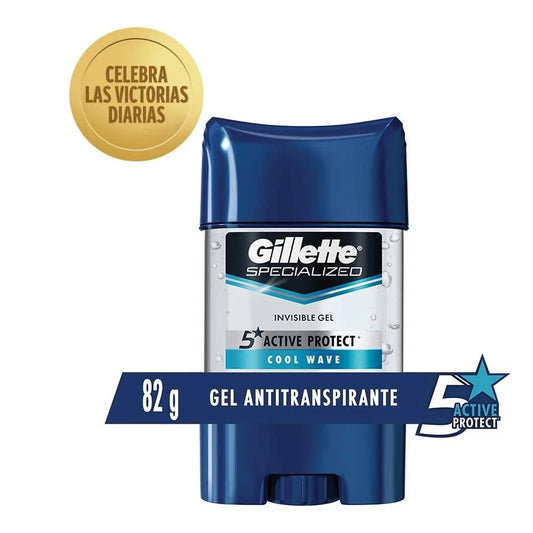 GILLETTE DESODORANTE GEL ANTITRANSPIRANTE COOL WAVE CAPSULAS 82 G