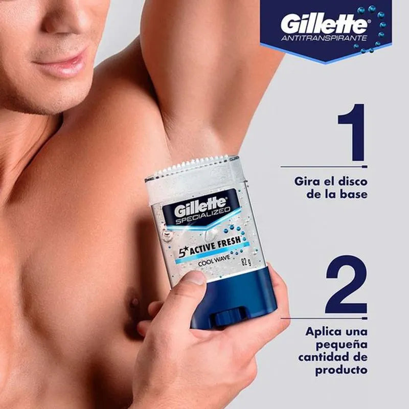 GILLETTE DESODORANTE GEL ANTITRANSPIRANTE COOL WAVE CAPSULAS 82 G