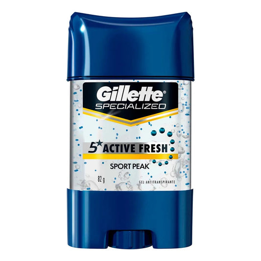 GILLETTE DESODORANTE GEL ANTITRANSPIRANTE SPORT PEAK CAPSULAS 82 G