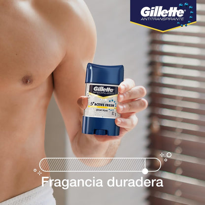 GILLETTE DESODORANTE GEL ANTITRANSPIRANTE SPORT PEAK CAPSULAS 82 G