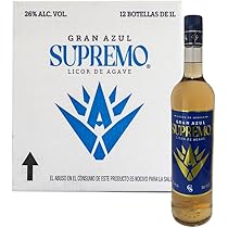 GRAN AZUL SUPREMO LICOR AGAVE AMBAR 12/1 L