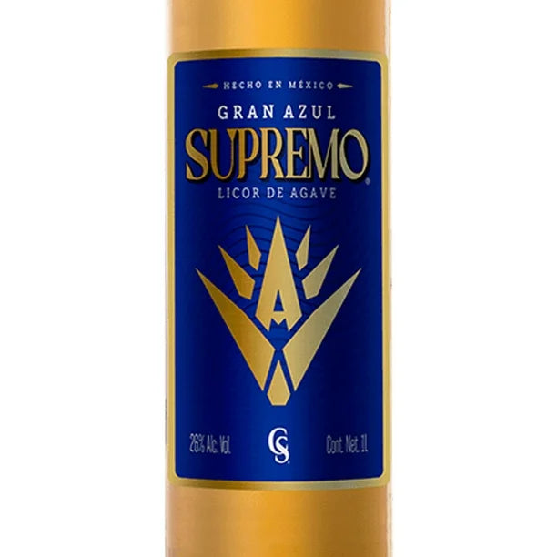 GRAN AZUL SUPREMO LICOR AGAVE AMBAR 12/1 L