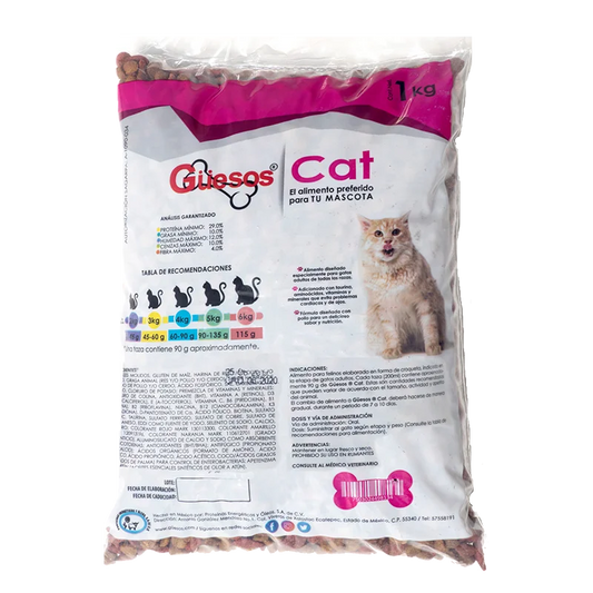 GUESOS CAT  ALIMENTO PARA GATO 20/1 K