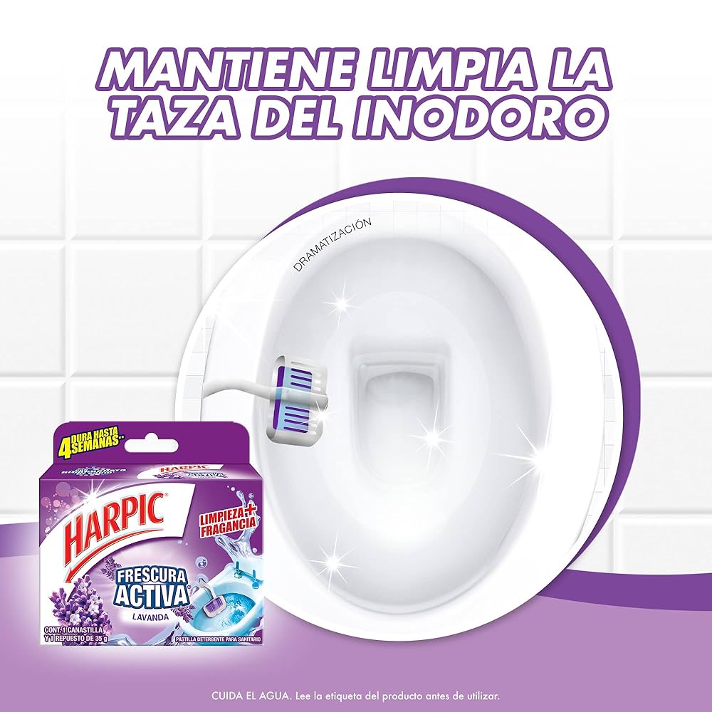 HARPIC PASTILLA/CANAS FR ACTIVA LAVANDA 36/35 G