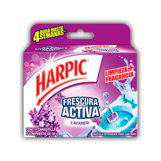 HARPIC PASTILLA/CANAS FR ACTIVA LAVANDA 36/35 G