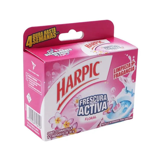 HARPIC PASTILLA/CANASTILLA FR ACTIVA FLORAL 36/35G