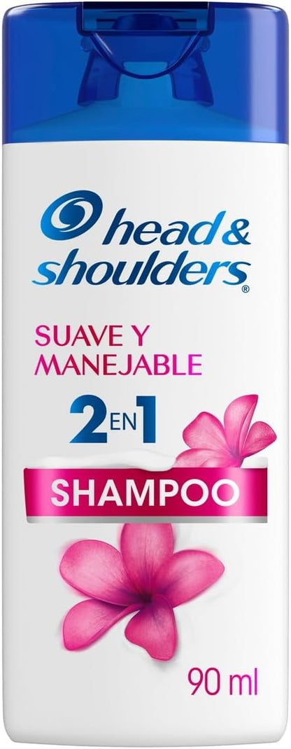 HEAD AND SHOULDERS SHAMPOO 2EN1 SUAVE Y MANEJABLE 24/90 ML