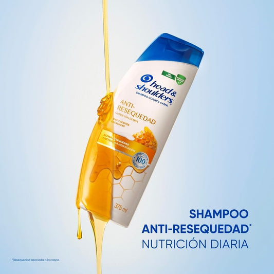 HEAD AND SHOULDERS SHAMPOO ANTI-RESEQUEDAD MIEL Y ACEITES Y ESENCIALES 12/180 ML