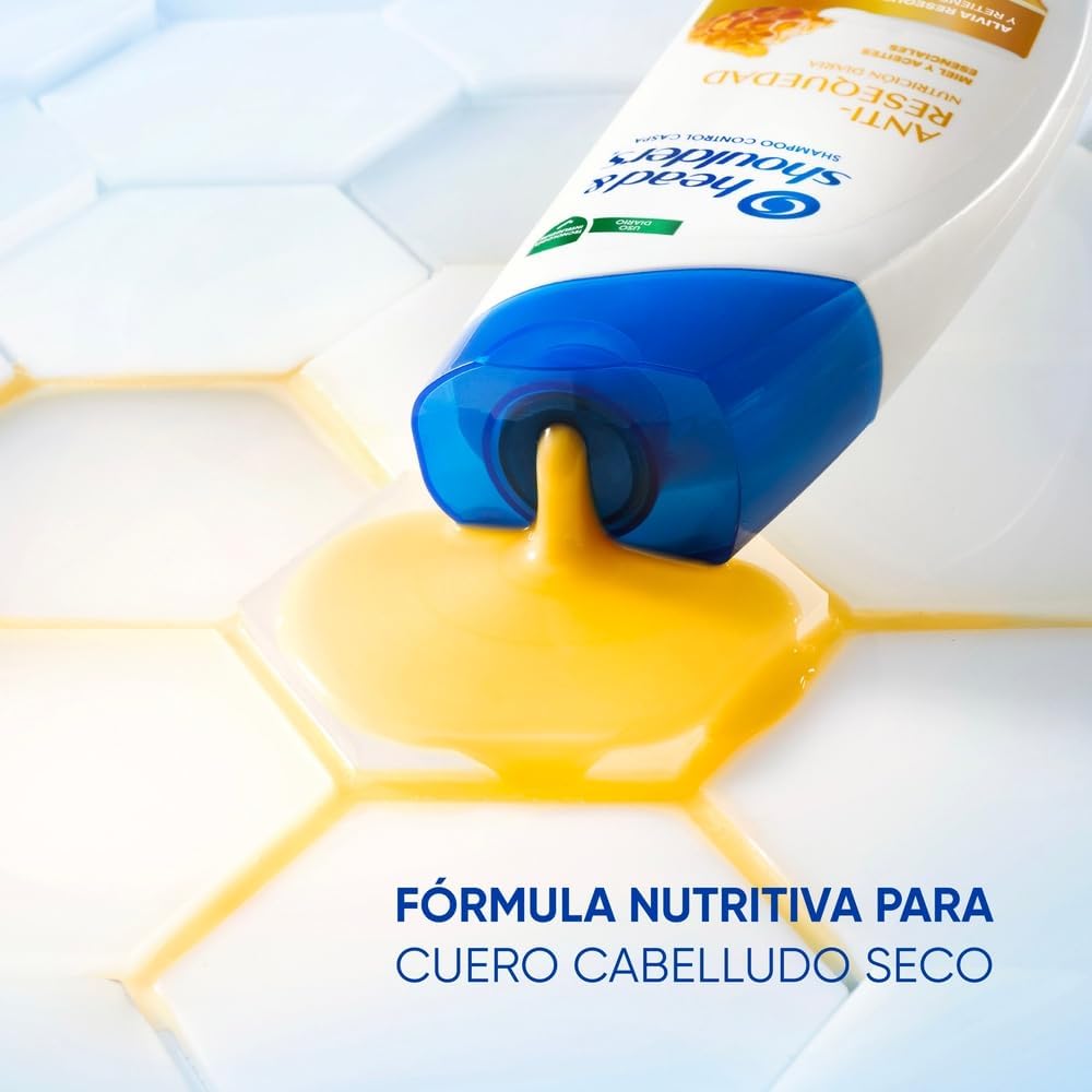 HEAD AND SHOULDERS SHAMPOO ANTI-RESEQUEDAD MIEL Y ACEITES Y ESENCIALES 12/180 ML