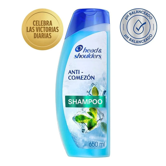 HEAD AND SHOULDERS SHAMPOO ANTICOMEZON MENTA EXTRA REFRESCANTE 10/650 ML
