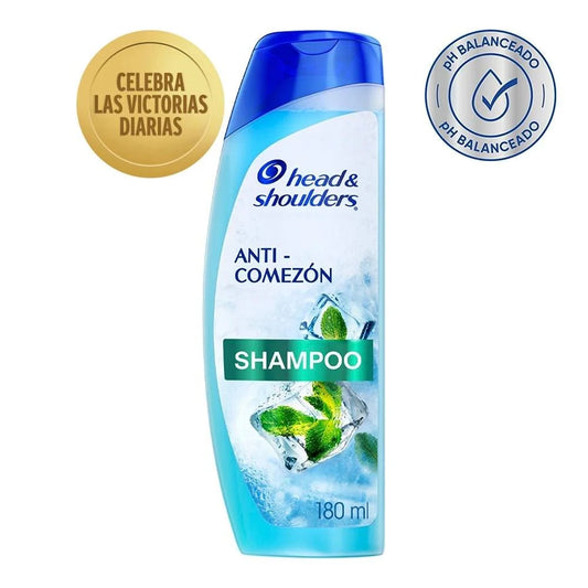 HEAD AND SHOULDERS SHAMPOO ANTICOMEZON MENTA EXTRA REFRESCANTE 12/180 ML