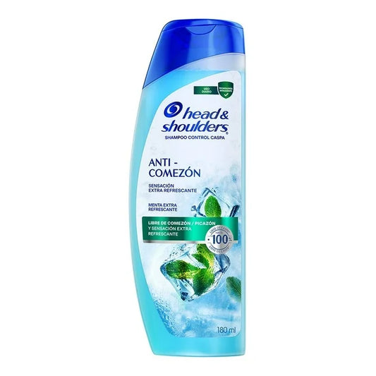 HEAD AND SHOULDERS SHAMPOO ANTICOMEZON MENTA EXTRA REFRESCANTE 12/180 ML
